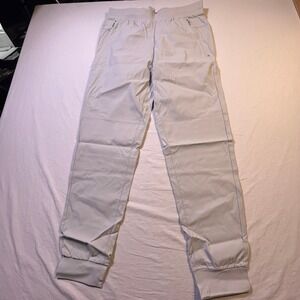 SOYBU Performance Jogger Pants Mens Small S Gray Water Resistant Zip Pockets